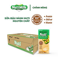 Thùng 36 Hộp Sữa Đậu Nành Nuti Nguyên Chất - Hộp 200ml