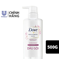 Dầu Gội Dove Nhật Mượt Tóc Chiết Xuất Hoa Sen & Dầu Jojoba Botanical Dưỡng Tóc Mềm Mượt, Vào Nếp 500g