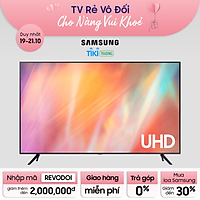 Smart Tivi Samsung 4K 65 inch UA65AU7700 Mới 2021
