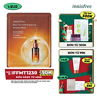 Mặt nạ phục hồi da tinh chất trà đen innisfree Black Tea Youth Enhancing Ampoule Mask 28ml - 131173391x