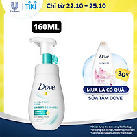 Sữa rửa mặt bọt mịn 160ml Dove sạch sâu cho da nhạy cảm Serum tốt
