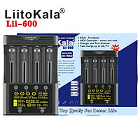 Bộ sạc pin LiitoKala lii-600 Li-ion-3.7V Ni-MH1.2V 4 khe cắm