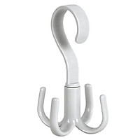 1Pc Hook Hanger 360 Degrees Rotated 4 Hooks Handbag Clothes Ties Bag Holder Shelf Hanger Hanging Rack Storage Organizer Hooks