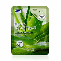 Bộ 10 gói mặt nạ dưỡng ẩm da chiết xuất nha đam 3W Clinic Fresh Aloe Mask Sheet 23ml X 10