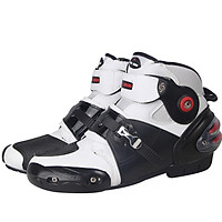 Men Soft Motorcycle Boots Biker Waterproof Speed Motocross Boots Non-slip Motorcycle Shoes Shoe US