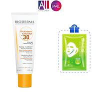 Kem chống nắng cho da hỗn hợp dầu Bioderma photoderm akn mat spf30 40ml TẶNG mặt nạ Sexylook (Nhập khẩu)