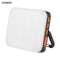 Andoer LY-01 RGB LED Fill Light Photography Lamp Multi-functional Superbright 3200K-6500K Built-in Battery Black