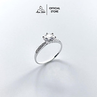 Nhẫn bạc nữ đính đá 6 trấu, nhẫn nữ Krystal Ring Miuu Silver