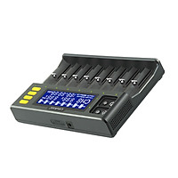 LII-S8 8 Slots Smart Lithium NiMH Battery Charger for 26650 21700 AA AAA EU