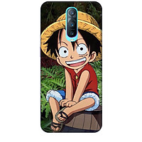 Ốp lưng nhựa cứng nhám dành cho Oppo RX17 Pro in hình Luffy