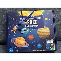 Bộ xếp hình 205 mảnh KHÁM PHÁ KHÔNG GIAN - HỆ MẶT TRỜI của hãng Sassi Junior SPACE THE SOLAR SYSTEM