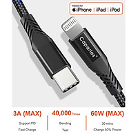 Dây Cáp Sạc Caparies Type C To Lightning 60W Cho iPhone, Airpod, ipad - CPRV6 - Hàng Chính Hãng