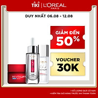 Bộ Serum siêu cấp ẩm & Kem dưỡng chống lão hóa & Dưỡng chất căng mướt L'Oreal Paris