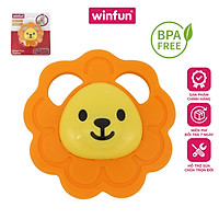 Gặm nướu mềm hình sư tử BPA Free an toàn cho bé - Winfun 0164 - Đồ chơi cho bé sơ sinh tới 1 tuổi tập cầm, gặm, cắn