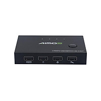AIMOS USB Shared Switcher Printer Shared Switcher 4-port Multi-computer Share USB Keyboard Mouse 4 in 4 Switcher