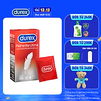 Bao cao su Durex Fetherlite Ultima Hộp 12 Bao