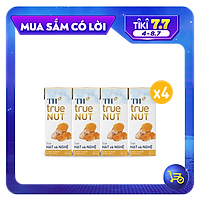 4 Lốc sữa hạt và nghệ TH True Nut 180ml (180ml x 4 hộp)