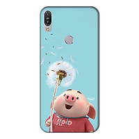 Ốp lưng điện thoại Asus Zenfone Max Pro M1 hình Heo Con và Hoa Bồ Công Anh