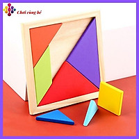 Đồ chơi xếp hình Tangram bằng gỗ phát triển trí tuệ cho bé