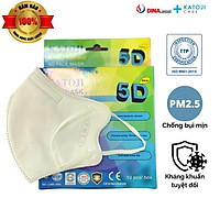 Hộp 10 cái khẩu trang y tế 4 lớp KATOJI 5D - kháng khuẩn, chống bụi mịn PM2.5