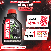 Dầu nhớt xe máy MOTUL 5100 4T 10W30 - Hàng chính hãng