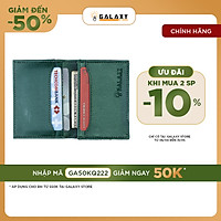 Ví Bóp Nam Nữ Nhỏ Gọn Cao Cấp Thời Trang Nhiều Ngăn Name Card Danh Thiếp Thẻ Galaxy Store GVMB0607NU (8x10.5cm) - Hàng Chính Hãng