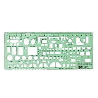 Drawing Template Multifunctional Interior Furniture Design Templates Chemical Instrument Tool Ruler