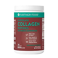 Further Food Collagen Peptides Protein Powder, Dark Chocolate | Boosted with Superfoods | Grass-Fed, Pasture-Raised, Keto, Paleo, Sugar Free