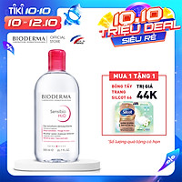 Dung Dịch Làm Sạch Và Tẩy Trang Công Nghệ Micella Bioderma Sensibio H2O - 500ml