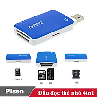 Đầu đọc thẻ nhớ Pisen 4 in 1 - Hàng chính hãng