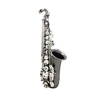 Professional Brass Bend Eb E-flat Alto Saxophone Sax Black Nickel Plating Abalone Shell Keys with Carrying Case Gloves