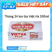 Thùng 24 Lon Bia Việt Hà (330ml)