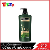 Dầu Gội Tresemmé Salon Detox Gừng Và Trà Xanh Detox Tóc Chắc Khoẻ (640g)