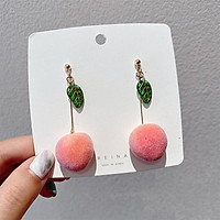 Bông Tai Hình Trái Đào Xinh Xắn Cho Nữ