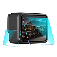 Fun Tempered Glass Lens Film Screen Protector for GoPro Hero 8 Black Camera Toughened Anti-Scratch Display Accessories