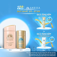 Bộ đôi Kem chống nắng dịu nhẹ cho da nhạy cảm và trẻ em Anessa SPF 50+ PA++++ 60ml + Kem chống nắng dưỡng da dạng sữa bảo vệ hoàn hảo Anessa SPF 50+ PA++++ 20ml