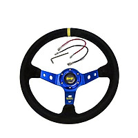 Blue Steering Wheel ID=14inch 350mm OMP Deep Corn Drifting Steering