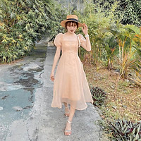 TASA Đầm váy xòe bung lụa tôn dáng siêu xinh cho nàng thời trang nữ dạo phố dự tiệc