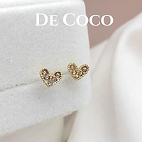 Khuyên tai mini heart decoco.accessories