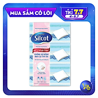 Bộ 3 Hộp Silcot Bông Trang Điểm (bông tẩy trang) Nhật Bản (82 Miếng/Hộp)
