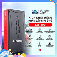 Bộ kích bình ô tô LEKIMA LJS300 công suất lớn, dòng phóng mạnh, kiêm pin sạc dự phòng 15800mAh