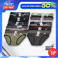 Combo 10 quần lót nam lưng thái