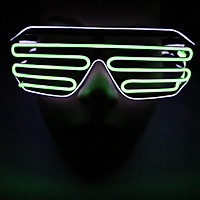 YJ006 Voice-control LED Glasses 15 Colors Optional Light Up El Wire Neon Rave Glasses Twinkle Glowing Party Club Holiday