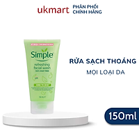 Sữa Rửa Mặt Simple Refreshing Facial Wash 150ml