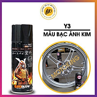 Sơn Samurai màu bạc kim loại Y3 - chai sơn xịt cao cấp dành cho sơn xe máy