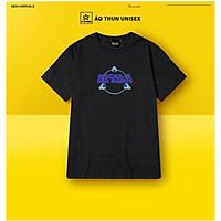 Vải Cotton Áo Thun Tay Lỡ Unisex Habit 41 - Màu đen trắng