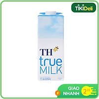 Hộp sữa Tươi Tiệt Trùng Ít Đường TH True Milk 1L