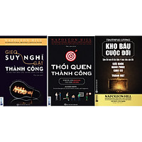 Combo 3 Cuốn Sách Kinh Điển Về Kỹ Năng Sống Của Napoleon Hill ( Gieo suy nghĩ gặt thành công + Thói Quen Thành Công - Bí Mật Để Luyện Nghĩ Giàu Thực Hành Làm Giàu + Kho Báu Cuộc Đời ) tặng kèm bút Galaxy