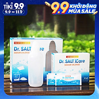 Bình rửa mũi Dr Salt Kare|1 bình kèm 30 gói muối nhập khẩu New Zealand| Rửa mũi cho bé và người lớn| hỗ trợ điều trị viêm mũi, sổ mũi, viêm mũi dị ứng, viêm xoang