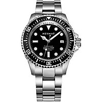 NEYMAR 44mm Men's 1000m Diver Japanese Automatic Sport Stainless Steel Watch